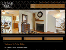 Tablet Screenshot of livecedarridge.com